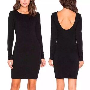 House of Harlow 1960 Scoop Back Long Sleeve Bodycon Dress